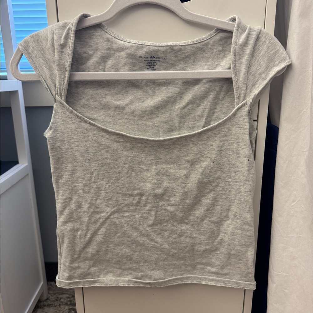 Brandy Melville Gray Women's Top